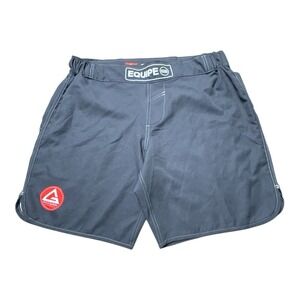 Gracie Barra Shorts 34 Black Equipe Edition BJJ MMA No-Gi Grappling Fight Mens
